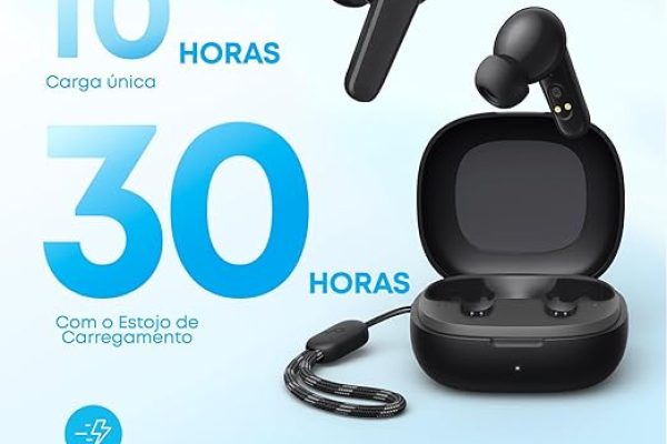 Fone de Ouvido Bluetooth 5.3, Graves Potente JBL - 5
